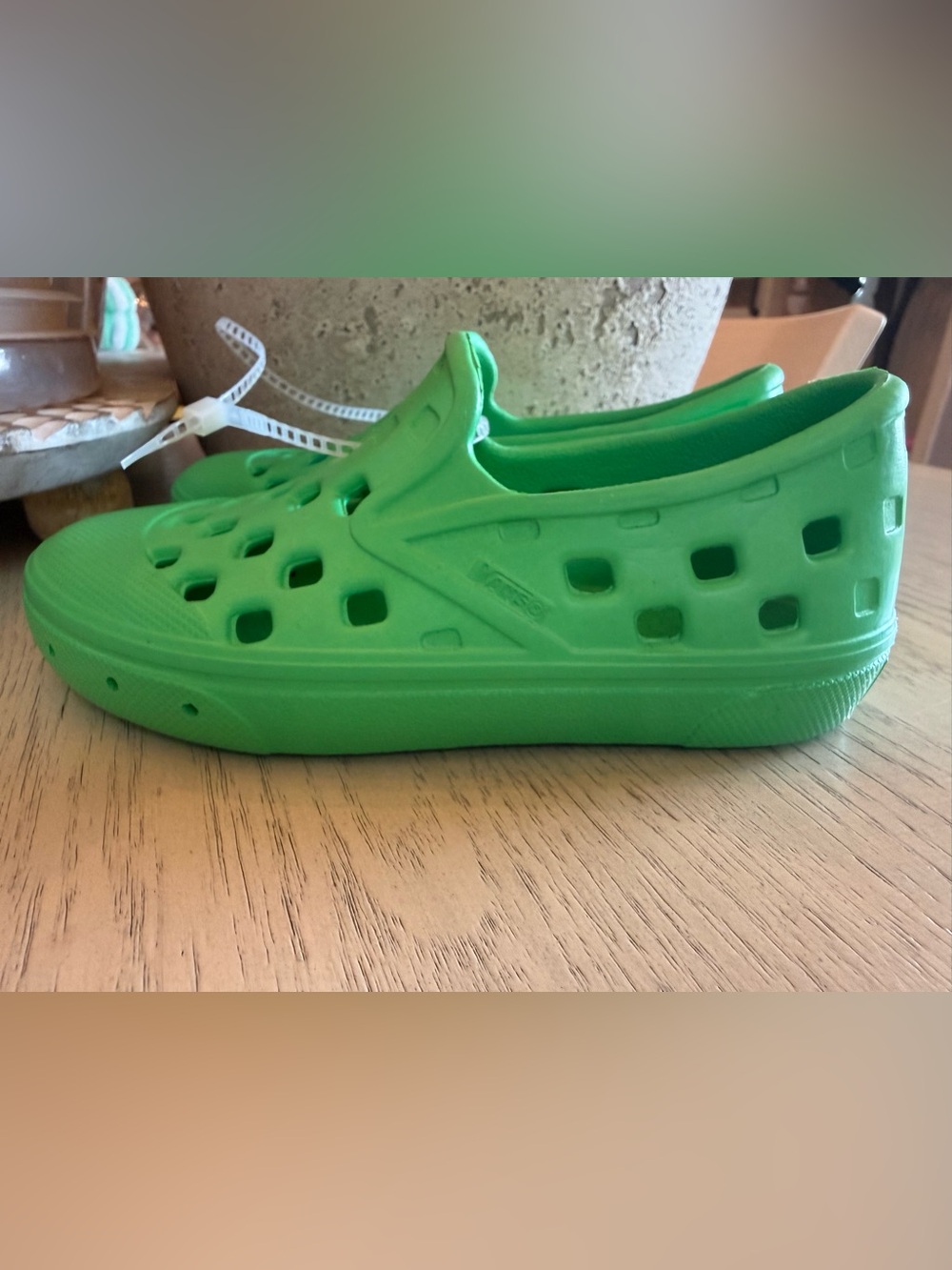 NWT Kids Vans Green Foam Slip-On Clog - Lightweight Water Shoe